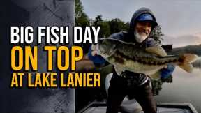 Big Fish Day On Top At Lake Lanier #lakelanierfishing2023  #topwaterfishing