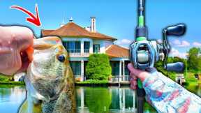 Fishing EXPENSIVE Lake House DOCKS For GIANT Fish (Surprising)