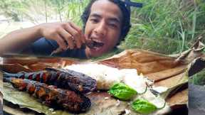 Hot Stone Grilled Fish || Catch and Cook .