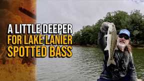 A Little Deeper For Lake Lanier Spotted Bass #lakelanierfishing2023