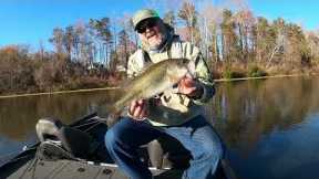 Oak Hollow Lake Fishing 11-24-2023 with bonus footage from Belews Lake