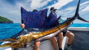 MASSIVE Mexican Sailfish... Catch Clean Cook