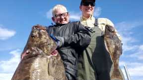Halibut Catch & Cook - Catching Halibut with Light Tackle (+1,000,000 flounders!)