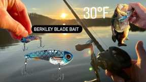Berkley Blade Bait Can Catch Some Nice Fish Mid December Bass Fishing (Lake Logan Hocking Hills)