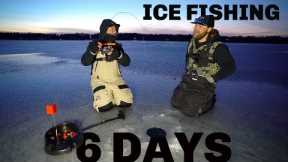 ICE FISHING BENDER Walleye & Crappie! (Lake Hopping Brainerd Area)