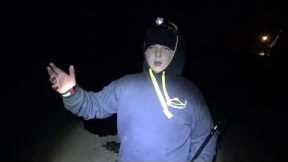 Surf Fishing for different species at night in Fenit CO. Kerry ireland-using akios gear