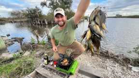 Loading Up on BLUEGILL from a ROADSIDE DITCH (CATCH AND COOK)