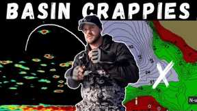 Ice Fishing BIG Schools of Crappies | How to FIND and CATCH Basin Crappie W/ Garmin Livescope