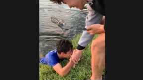 Fishing then Jumping In Florida Lake! ALLIGATOR INFESTED!😱🐊