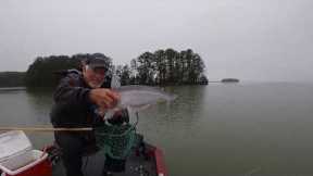 Sniping Blue Catfish Using Ultralight Tackle, Lake Monticello