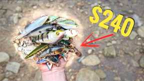 $240 Worth of Fishing Lures in a Drained Lake!