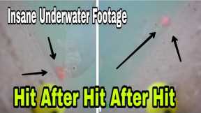 Pro Fishing Go Fish Camera Underwater Footage goes Insane with current and waves most satisfying