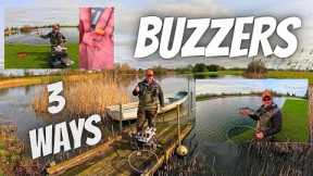New season BUZZER fishing - Washing line - The bung - Dry fly all in one short session ..
