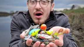 Hunting Free Fishing Lures in a Drained Lake!