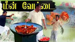 FISH CATCHING and COOKING | Fish Fry in tamil | Tilapia fis fry Recipe | Village Kari Soru