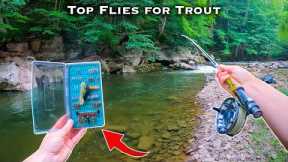The BEST Flies for Trout || Fly Fishing for Beginners (Streamers, Nymphs, Dry Flies)