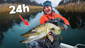 24 Hours of Fly Fishing for Northern Pike 🐊 (1v1)