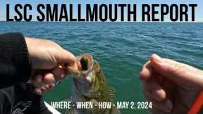 Lake St Clair Smallmouth Bass Fishing Report May 2024