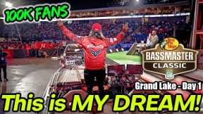 THIS is My Life-Long Dream! Bassmaster Classic 2024 Grand Lake Day 1