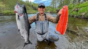 FRESH Alaska King Salmon Catch Clean Cook! (LIMITED OUT)