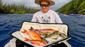 Catching Hawaii Fish on a Small Sketchy Boat