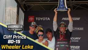 Cliff Prince wins 2024 Bassmaster Elite at Wheeler Lake with 80 pounds, 15 ounces