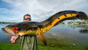 Most Hated INVASIVE Fish...Catch Clean Cook (Bullseye Snakehead)