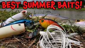 Best Baits for SUMMER Bass Fishing! (Ponds & Lakes)