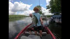 2024 Keuka lake 5.52 pound largemouth bass fishing, New York finger lakes late spring