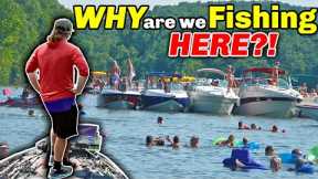 Pro Fishing Tournament at the Biggest PARTY Lake in the Country?!