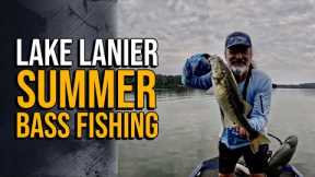 Lake Lanier Summer Bass Fishing #lakelanierfishing2024  #bassfishing