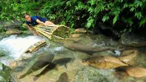 Basket weaving skills, ambushing giant stream fish and survival skills \ phượng pú