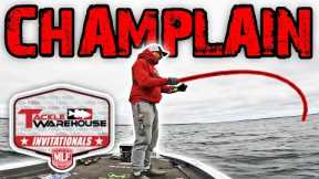 Bass Fishing Lake Champlain for MLF PRO Tournament! BIG SMALLMOUTH! (Travel VLOG Day 1)