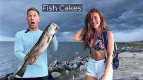 Catching GIANT TROUT for FISH CAKES - MUST TRY Recipe!! (Catch, Clean, Cook)