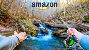 AMAZON FLY FISHING CHALLENGE || Fly Fishing For Beginners (Brook Trout)