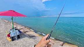 Everyone was catching really good fish: Surfside Jetty (Catch, Clean, Cook)