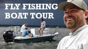 Fly Fishing Boat Tour | How to Outfit Your Salt Water Skiff for Tarpon fishing with Brett Martina