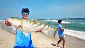 EASY Fishing for Northeast’s MOST POPULAR Fish!!! Catch Clean Cook Striped Bass!