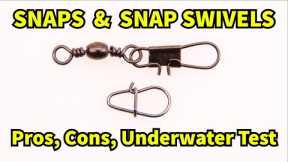 Should you use snap swivels with fishing lures? Underwater lure test