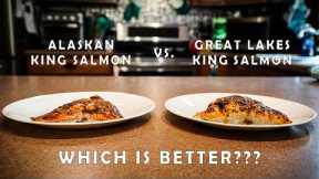 ALASKAN King Salmon VS. GREAT LAKES King Salmon - Which Tastes Better? (Catch Clean Cook)