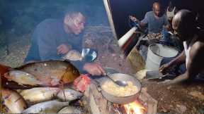 night fishing the ocean is a unpredictable place motion sickness, catch clean and cook on the beach