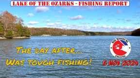 Lake of the Ozarks Bass Fishing - 6 Nov 2024 | Fishing report