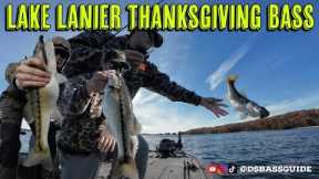 Lake Lanier Thanksgiving Bass Fishing