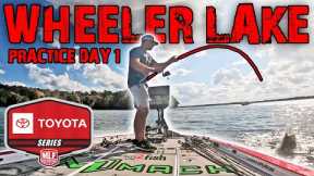 Bass Fishing Wheeler Lake for $200,000! 2024 MLF Toyota Championship (Practice Day 1)