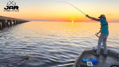 Sunset Hammers!! Speckled Trout Double Episode - Catch & Cook