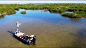 Saltwater Flyfishing - Catching Redfish & Sheepshead in Inches