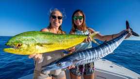 Catching THE BEST Eating Fish! Catch, Clean, Cook: Wahoo, Mahi, Tuna- 5 different Recipes!