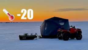 Fishing Upper Red Lake in Brutally Cold Temperatures