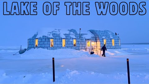 Ice Fishing In A BAR! (Lake of the Woods)