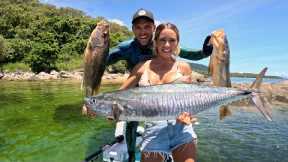 AUSSIE BOAT ADVENTURE - fish steaks catch & cook